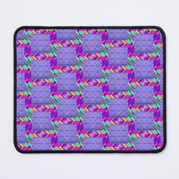 Item preview, Vibrant Psychedelic Woven Chevron Checker Illusion designed and sold by whimsiqueer.