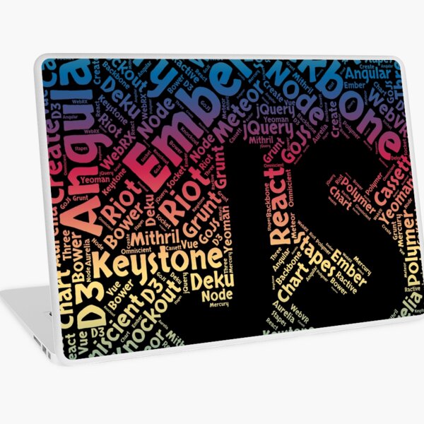 Unique Gradient JavaScript Framework Programming Design Laptop Skin