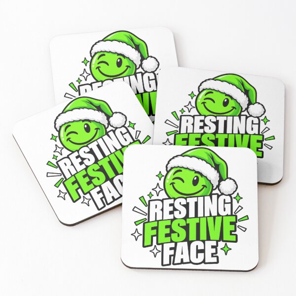 Item preview, Resting Festive Face Christmas Smiley designed and sold by CoolContent Factory.