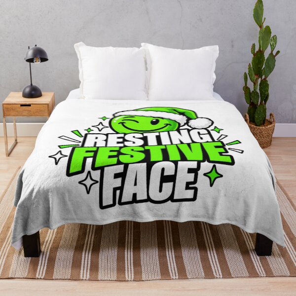 Item preview, Resting Festive Face Christmas Smiley designed and sold by CoolContent Factory.