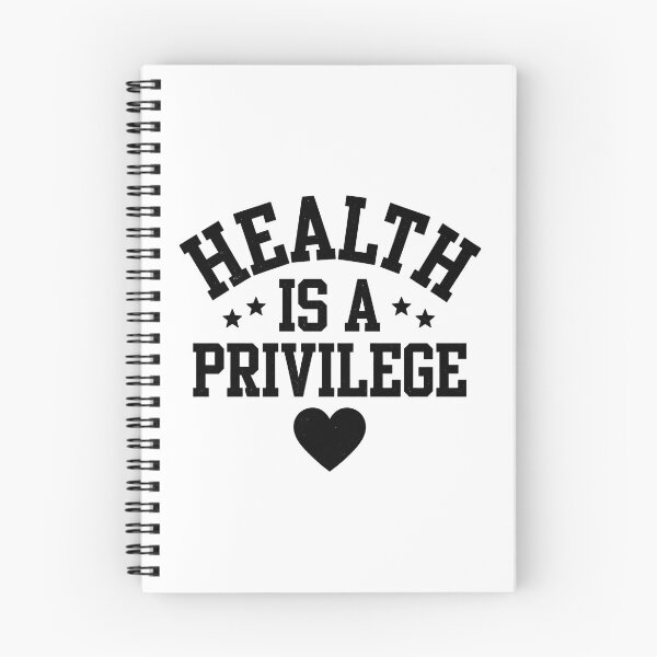 Item preview, Health Is A Privilege - Fitness Wellness Collegiate Sticker designed and sold by Raju-Creative.