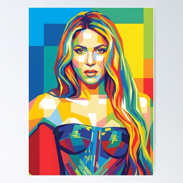Item preview, Shakira pop art designed and sold by Zamziri.