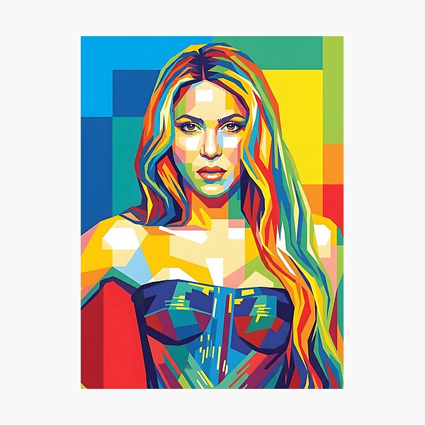 Item preview, Shakira pop art designed and sold by Zamziri.