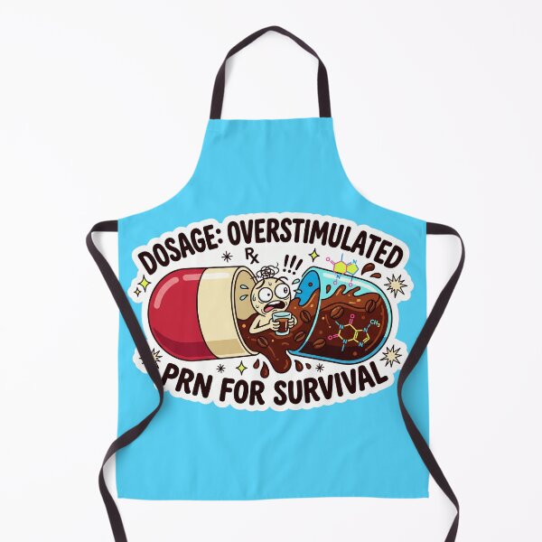 Item preview, Dosage Overstimulated Funny Pharmacist Coffee Capsule Chemistry Sticker designed and sold by spectomine.