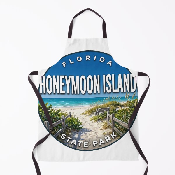Item preview, Honeymoon Island State Park Florida Winter Gulf Round Badge Sticker designed and sold by DetourDgn.
