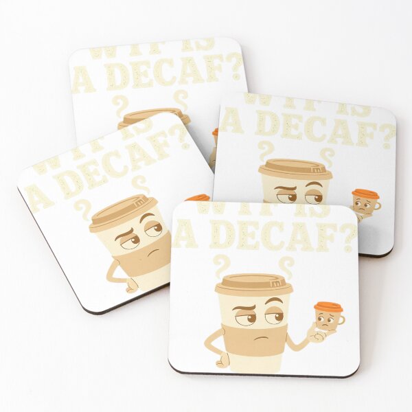 Artikelvorschau, WTF Is A Decaf Funny Coffee Lover Caffeine Gift entworfen und verkauft von HappyVibration.