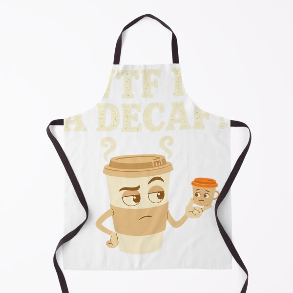 Aperçu de l'œuvre WTF Is A Decaf Funny Coffee Lover Caffeine Gift créée et vendue par HappyVibration.