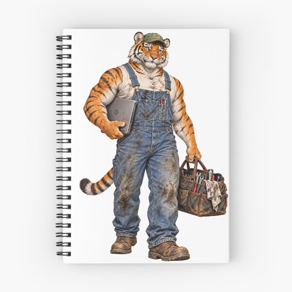 Item preview, Modern Day Tiger Mechanic designed and sold by nikkolaus.