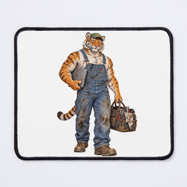 Item preview, Modern Day Tiger Mechanic designed and sold by nikkolaus.
