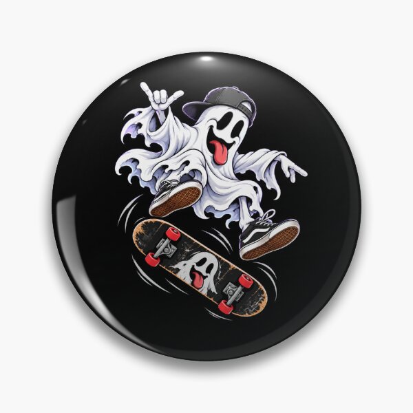 Item preview, Skateboarding Ghost Halloween  designed and sold by TheEndDesign.