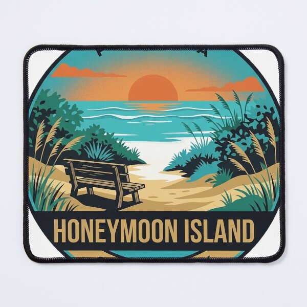 Item preview, Honeymoon Island State Park Florida Retro Beach Vintage Badge Sticker designed and sold by DetourDgn.