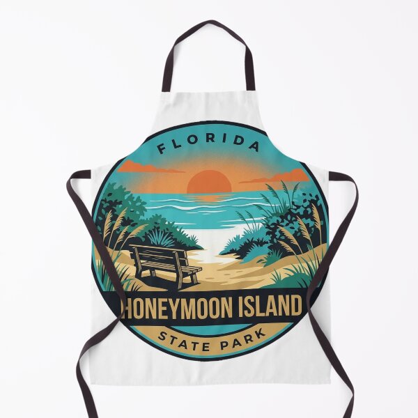 Item preview, Honeymoon Island State Park Florida Retro Beach Vintage Badge Sticker designed and sold by DetourDgn.