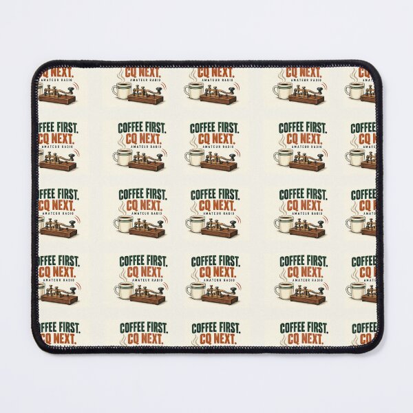 Item preview, Coffee First CQ Next Funny Ham Radio Morse Code Operator Mug designed and sold by astersgraphics.