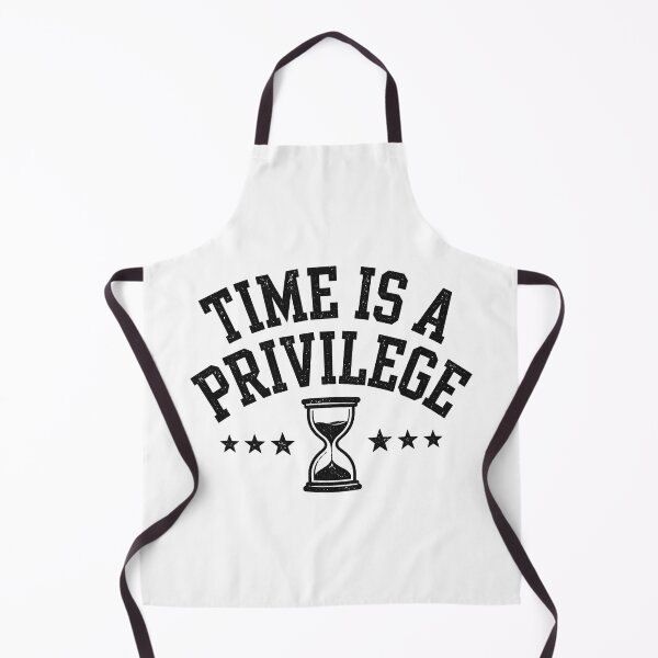 Item preview, Time Is A Privilege - Hourglass Collegiate Motivational Sticker designed and sold by Raju-Creative.