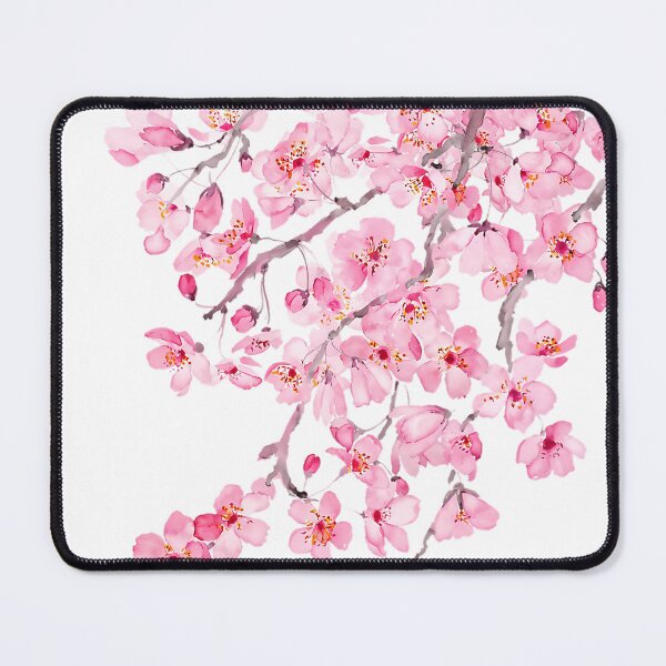 Item preview, Hand Painted Hand Painted Pink Cherry Blossom Watercolor 2020 designed and sold by nadineadrianas.