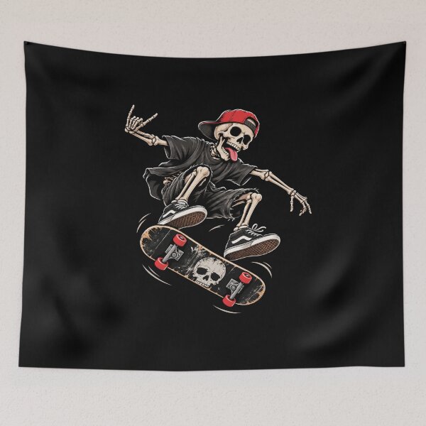 Item preview, Skateboarding Skeleton Halloween  designed and sold by TheEndDesign.
