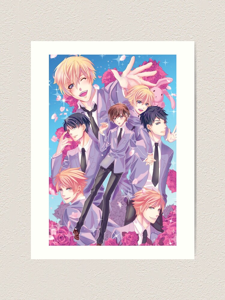 Ouran High School Host Club Poster Art Print For Sale By Mireielleart Redbubble