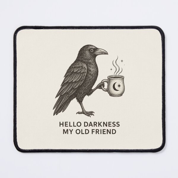 Item preview, Raven and Coffee, Funny Crow Coffee Lover, Gothic Bird Humor, Dark Academia Aesthetic, Spooky Halloween Raven, Coffee Lover Gift designed and sold by Cchotlan.