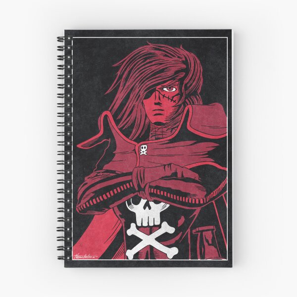 Item preview, CAPTAIN HARLOCK - Space Pirate Captain Harlock (Bichrome) designed and sold by FamousWeirdosRB.
