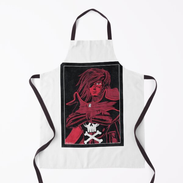 Item preview, CAPTAIN HARLOCK - Space Pirate Captain Harlock (Bichrome) designed and sold by FamousWeirdosRB.