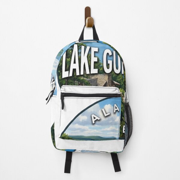 Item preview, Lake Guntersville State Park Alabama Summer Lake Round Badge Sticker designed and sold by DetourDgn.