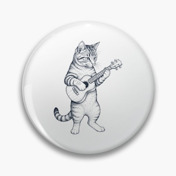 Item preview, Cat Playing Ukulele Player Kitten Music Lover designed and sold by dian-rody-crest.