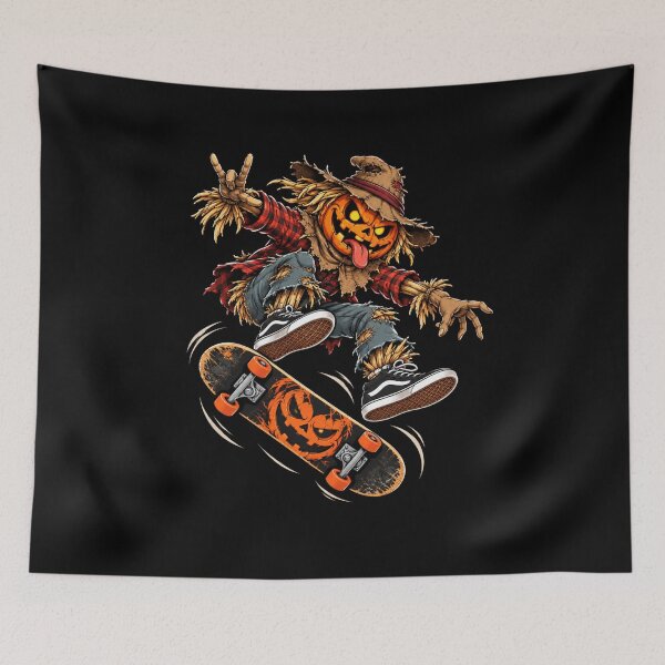 Item preview, Skateboarding Scarecrow  Halloween  designed and sold by TheEndDesign.