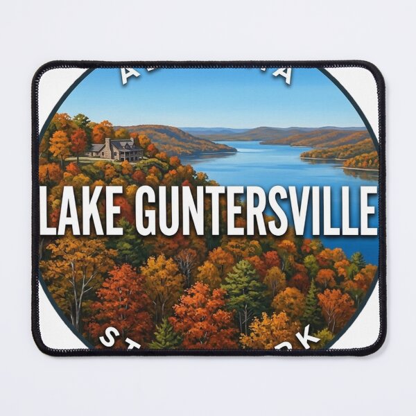 Item preview, Lake Guntersville State Park Alabama Autumn Ridge Round Badge Sticker designed and sold by DetourDgn.