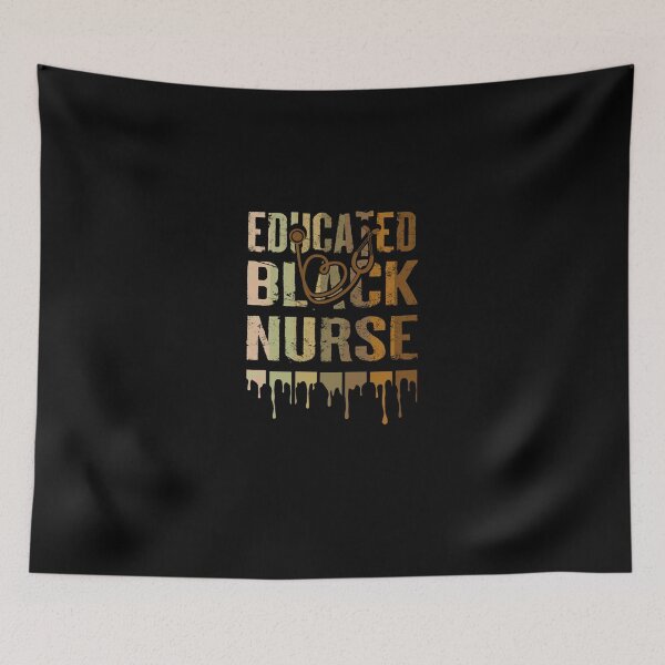 Item preview, Educated Black Nurse Melanin Stethoscope Art designed and sold by AmanyTifour12.