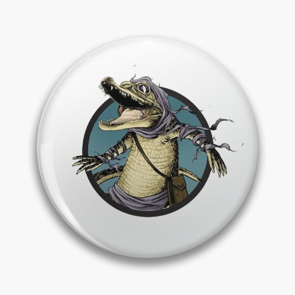 Item preview, Fantasy Horned Crocodile Reptile Warrior Circle designed and sold by AmanyTifour12.