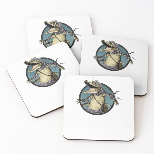 Item preview, Fantasy Horned Crocodile Reptile Warrior Circle designed and sold by AmanyTifour12.