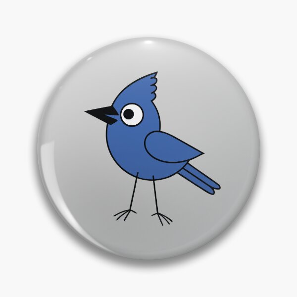 Item preview, Cute Blue Jay With Spiky Crest Playful Bird Cartoon designed and sold by zan-mf.