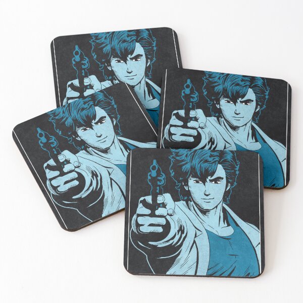 Item preview, RYO SAEBA - City Hunter (Bichrome) designed and sold by FamousWeirdosRB.