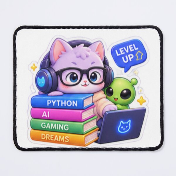 Artikelvorschau, Niedliche Katze steigt in der Programmierung auf entworfen und verkauft von Code&PlayCo..