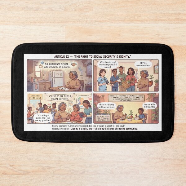 Item preview, ARTICLE 22: SOCIAL SECURITY AND DIGNITY FOR ALL designed and sold by Mianku | Für das Leben.