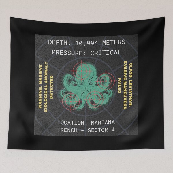 Item preview, Abyssal Sonar Anomaly Deep Sea Horror Thalassophobia designed and sold by Mircea786.