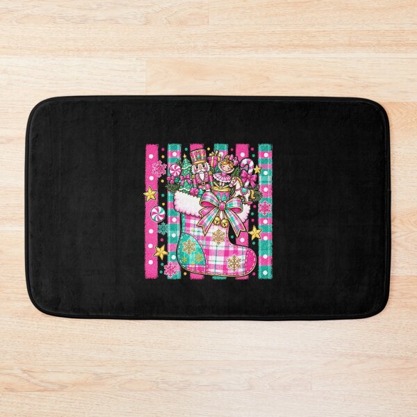Item preview, Nutcracker Christmas Stocking Ballerina Pink Plaid Holiday designed and sold by StanaLuis.