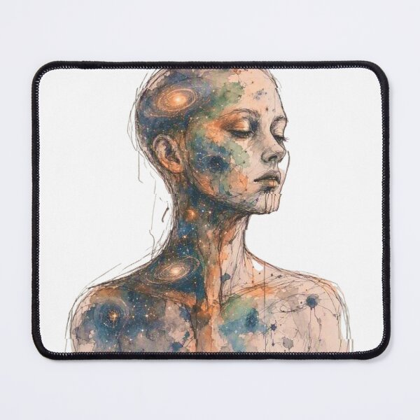 Item preview, The universe fills surreal woman designed and sold by MaciejPetelski.