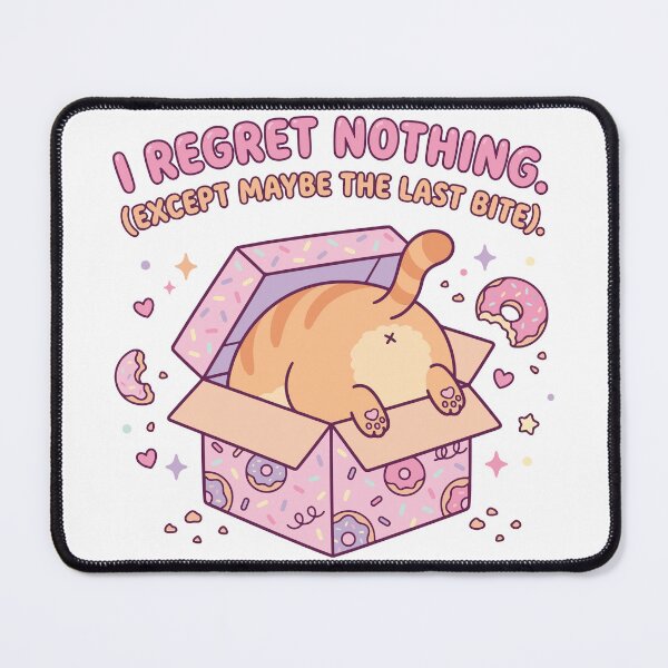 Item preview, I Regret Nothing - Funny Chubby Cat Donut Box    designed and sold by azzam-13.