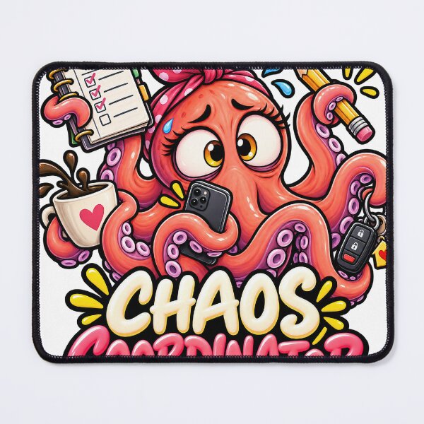 Item preview, Chaos Coordinator – Funny Multitasking Octopus designed and sold by Ink and Wink.