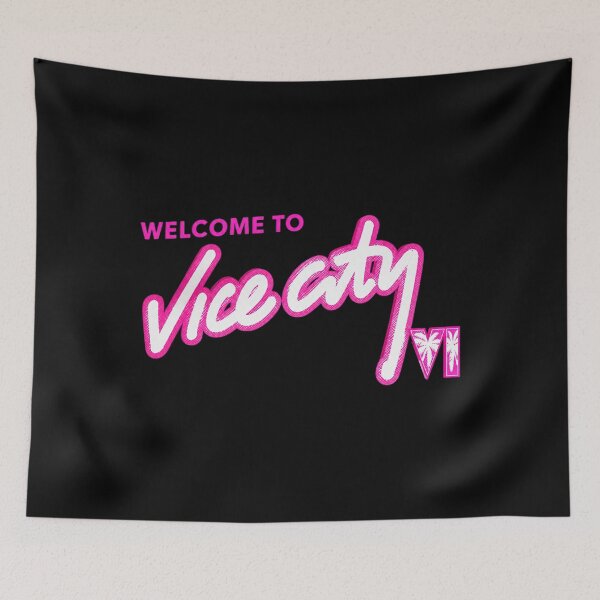 Item preview, GTA VI Vice City Neon Palm Trees Vintage Vibe designed and sold by tanbaobu.
