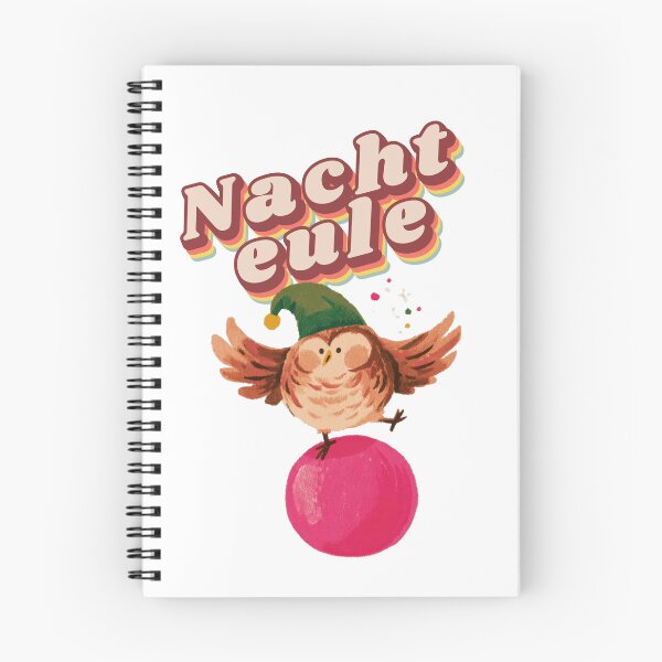 Item preview, funny night owl sleeping cap owl retro saying designed and sold by Mauswohn.