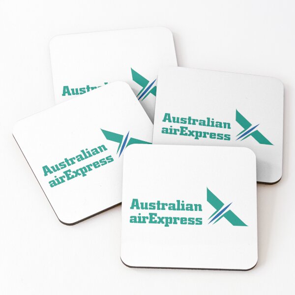 Item preview, Australian airExpress Logo Teal Wordmark With Blue Wing Emblem designed and sold by Clothingst.