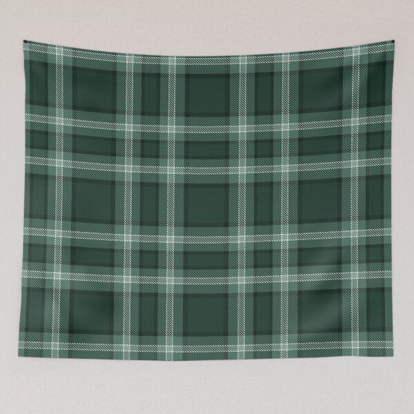 Item preview, Frosted Spruce Tartan – Winter Forest Green and Sage Holiday Plaid designed and sold by 89BLACK.