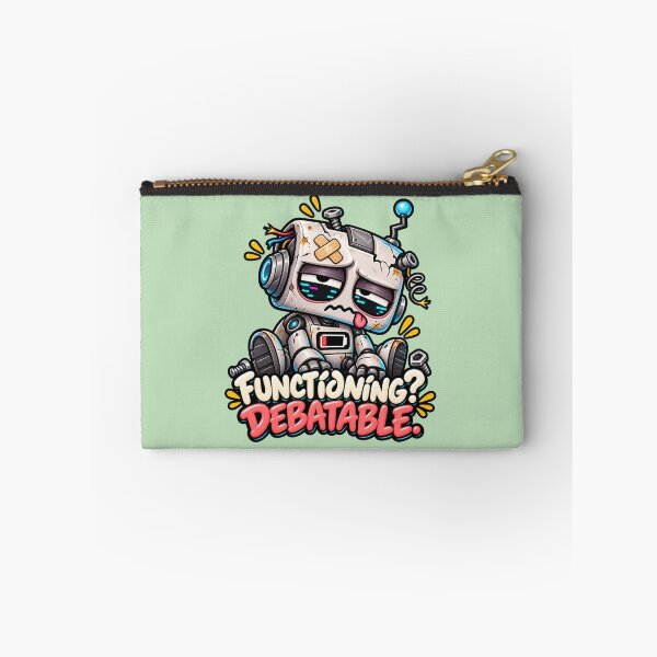 Item preview, Functioning Debatable – Funny Exhausted Low Battery Robot designed and sold by Ink and Wink.