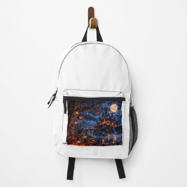 Item preview, Mysterious Halloween Castle – Bats & Full Moon designed and sold by NestDesigns01.
