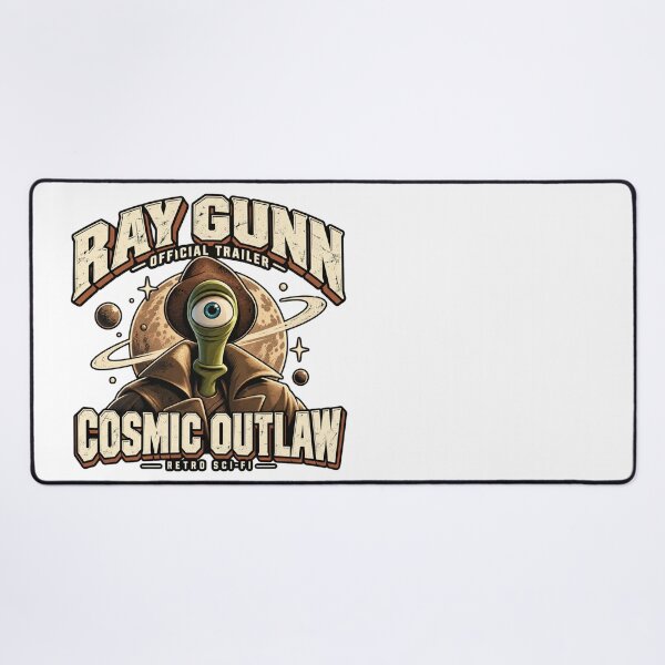 Item preview, Retro Sci-Fi One Eyed Alien Detective Cosmic Outlaw Vintage Movie Gift designed and sold by IRON WINGS /USAF.