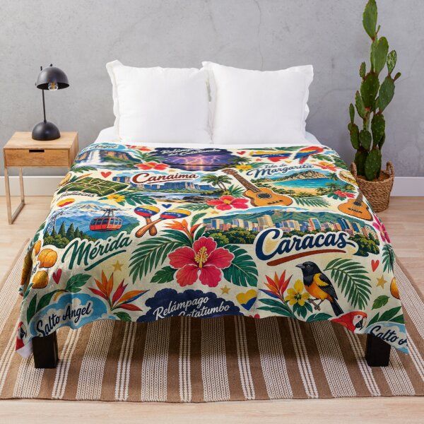 Item preview, Venezuela Travel Collage – Tropical Landmarks, Culture & Venezuelan Heritage designed and sold by Nzgiftsandmore.