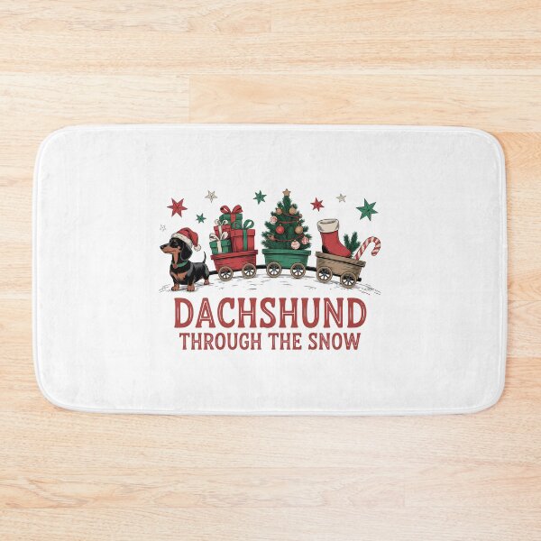 Artikelvorschau, Lustiger Dackel durch den Schnee Weihnachten entworfen und verkauft von elisarasada.