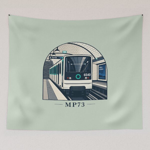 Item preview, Paris Metro MP73 Stock design for products designed and sold by WheresTheTShirt.